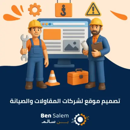 تصميم موقع لشركات المقاولات والصيانة
